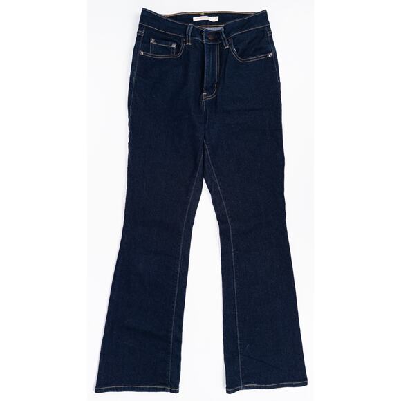 Levi’s 725 High Rise Bootcut Jeans W28 L30 Y2K Dark Wash Flare Stretch Denim - Picture 1 of 5